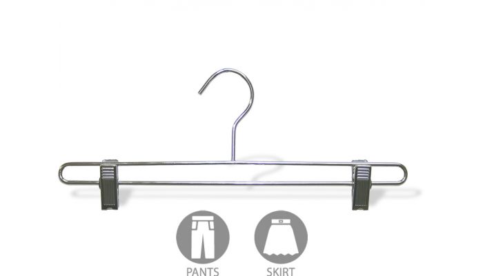 Metal Suit Hanger with Chrome Finish