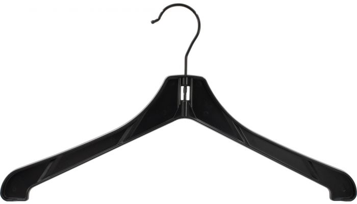 17 Black Plastic Top Hanger