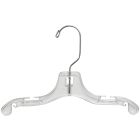 10" Clear Plastic Top Hanger W/ Notches