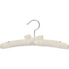 12" Ivory Padded Top Hanger