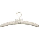 15" Ivory Padded Top Hanger