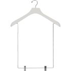 18" White Wood Display Hanger W/ 15" Clips