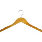 17" Honey Alder Top Hanger W/ Notches & Rubber Strips