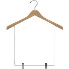 17" Natural Wood Display Hanger W/ 12" Clips