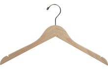 17" Unfinished Wood Top Hanger W/ Notches
