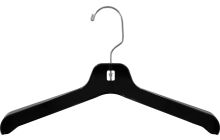 16.5" Black Fur Coat Hanger