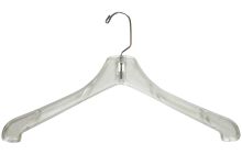 17" Clear Plastic Top Hanger