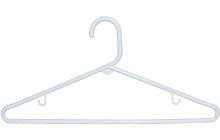 16 3/8" White Tubular Plastic  Hanger W/Notches