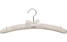 16" Ivory Padded Top Hanger