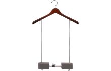 17" Walnut Wood Display Hanger W/ 99" Adjustable Waist