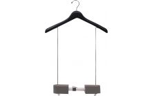 Five simply smart Wooden Hanger 5 Hangers 60x20 Black