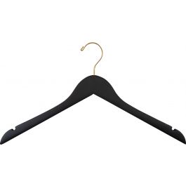Top Quality Wood Personalized Wooden Clothes Hangers with Golden Flat Long  Hook in Gloss/Matte Black Color for Men/Lady Suit/Coat/Shirt Display -  China Wood Hangers and Clothes Hangers price